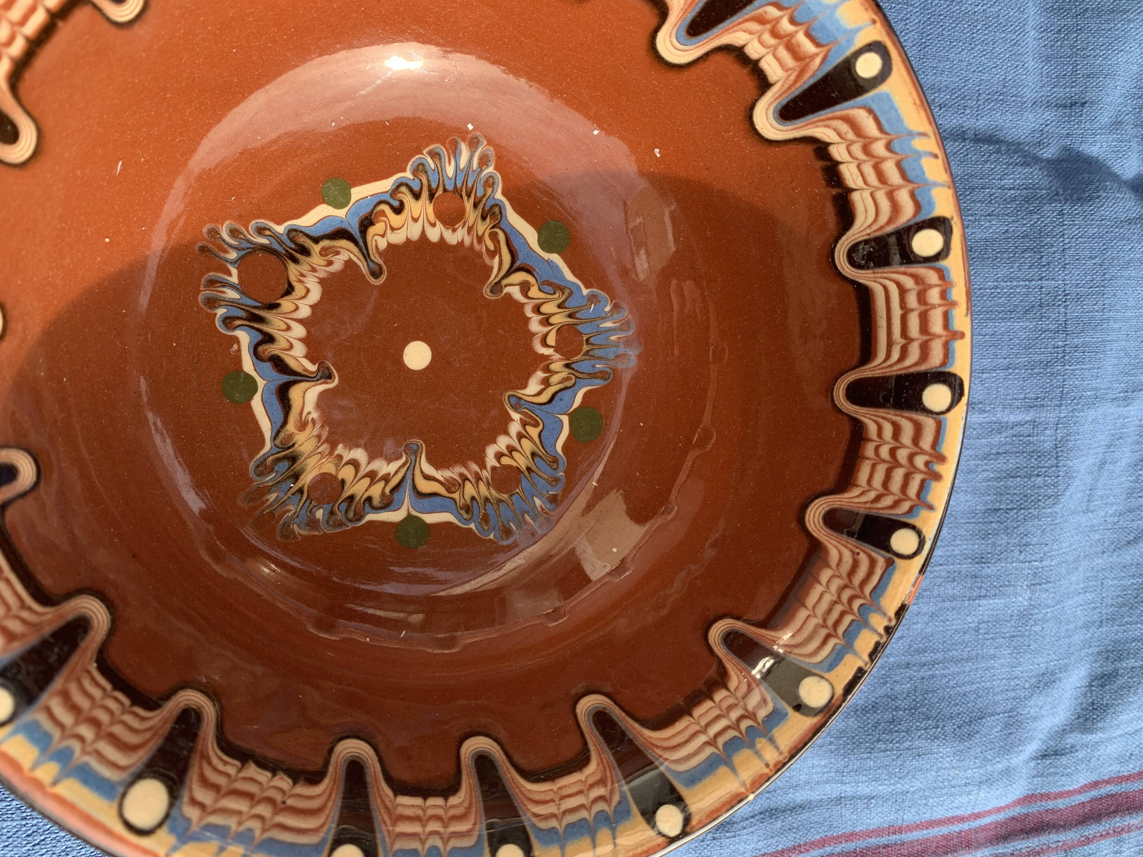 Two large bowls, vintage artisanal pottery cups