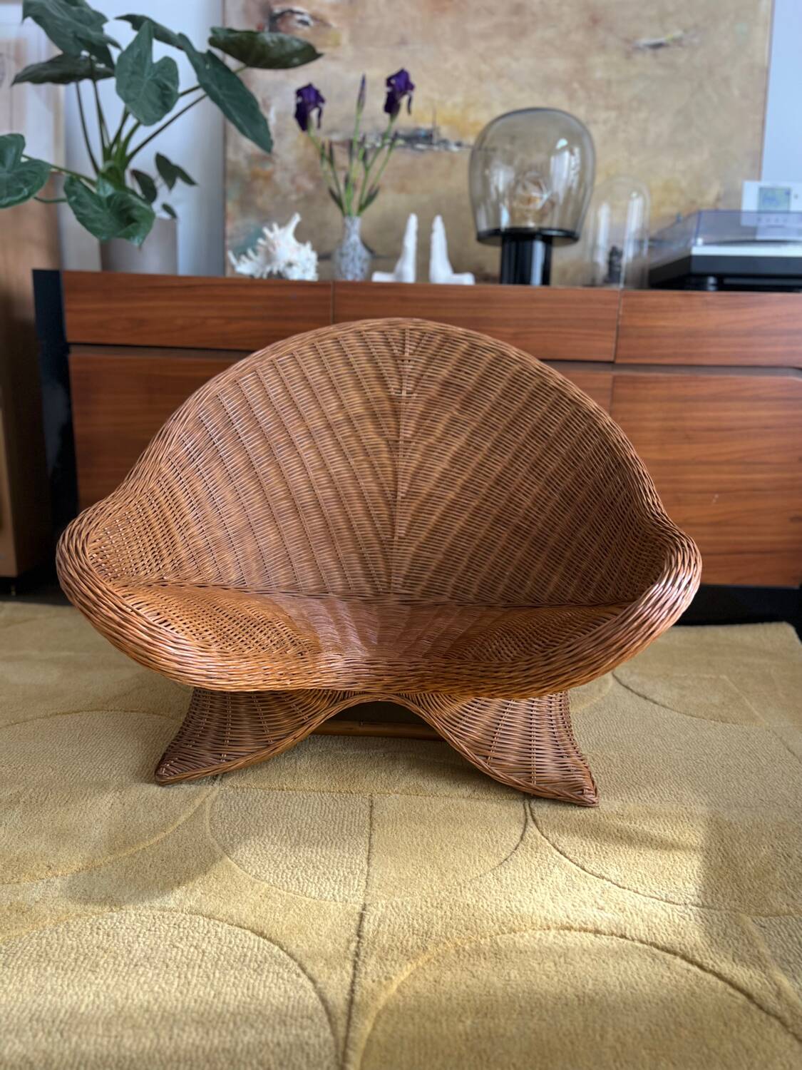 Rattan meditation chair