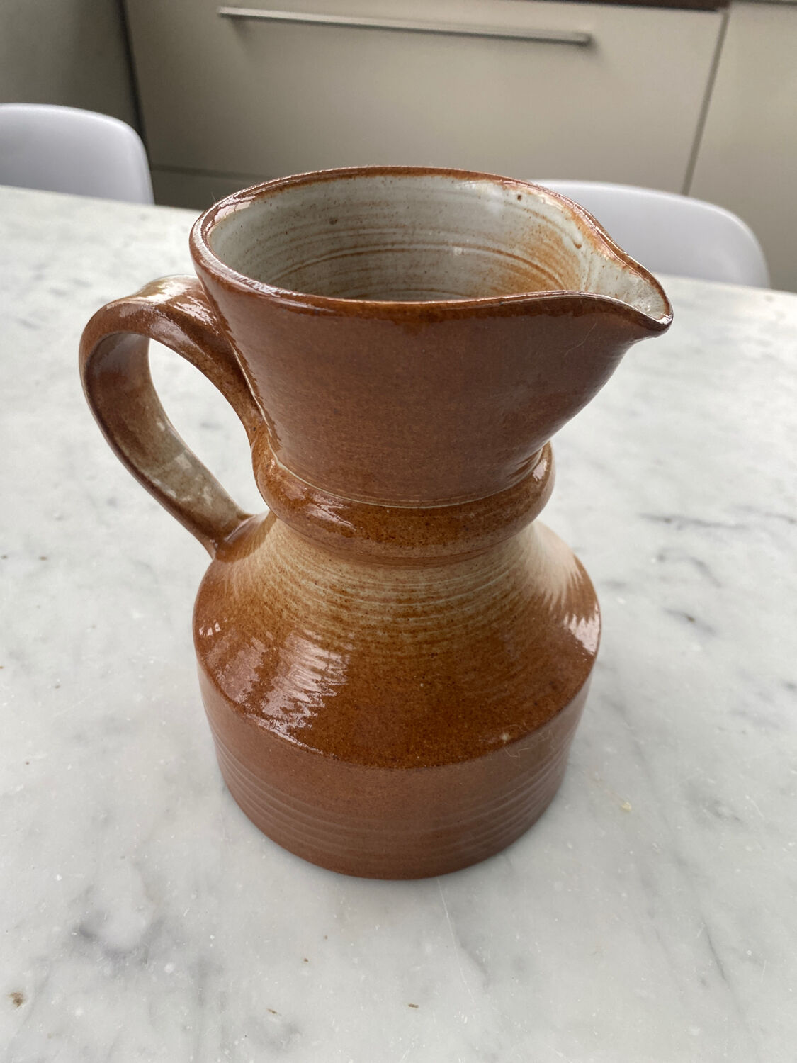 Selency x bhv stoneware pitcher