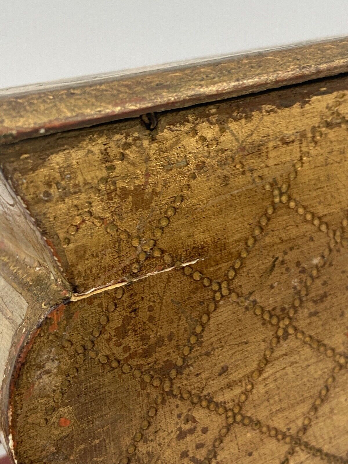 Miniature chest of drawers gilded wooden poupee furniture jewelry mid xxe italian