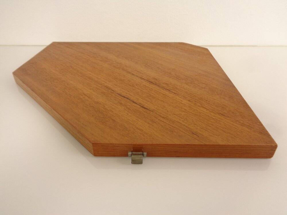 Swedish Teak Corner Shelf by Kajsa and Nils Nisse Strinning for String, 1950s
