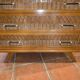 Vintage rattan and oak chest of drawers from the 60s
