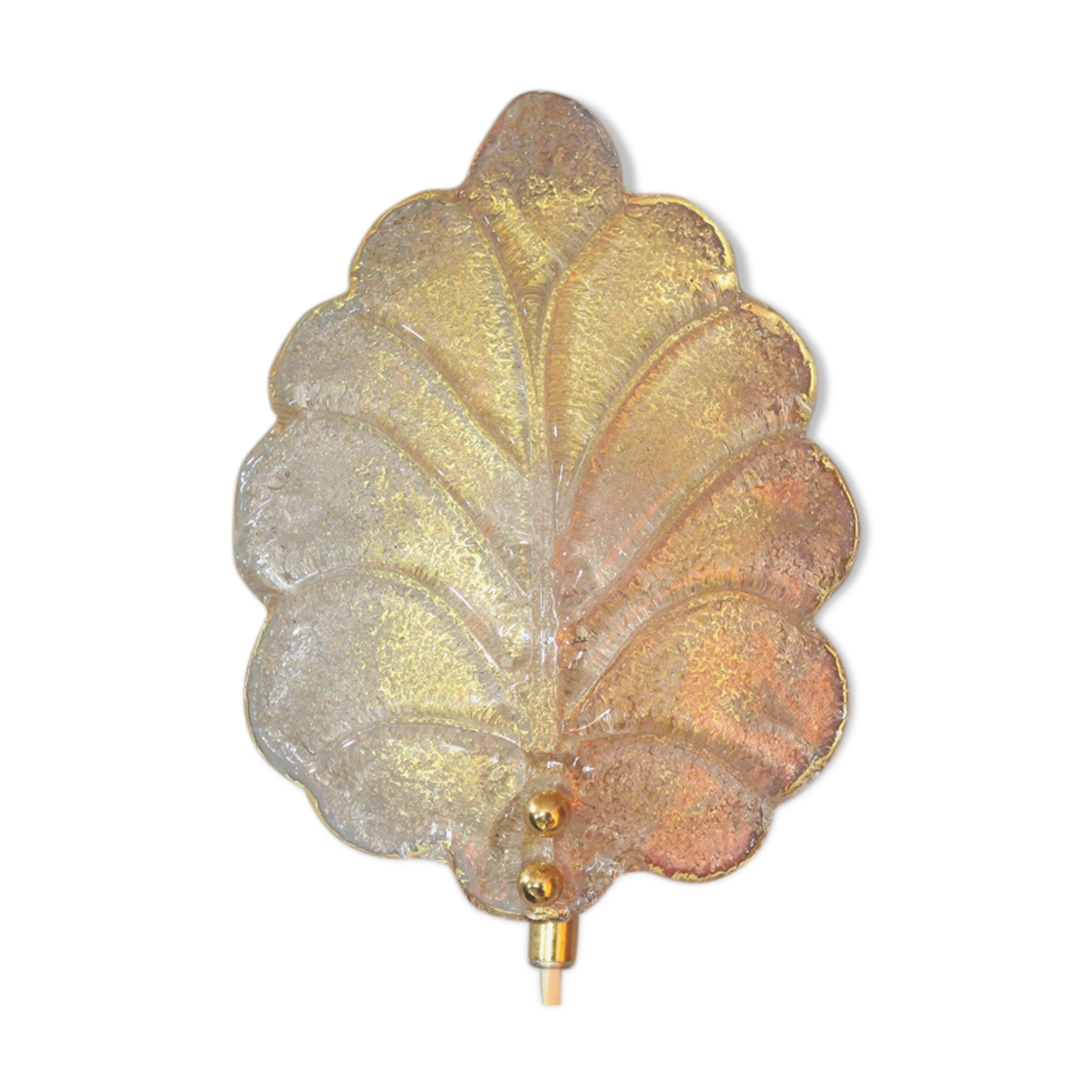 Glass wall lamp by Raf Sweden, 1970s