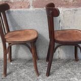Baumann bistro chairs, 1950s. (Set of 2)
