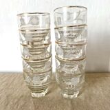Antique floral water glasses