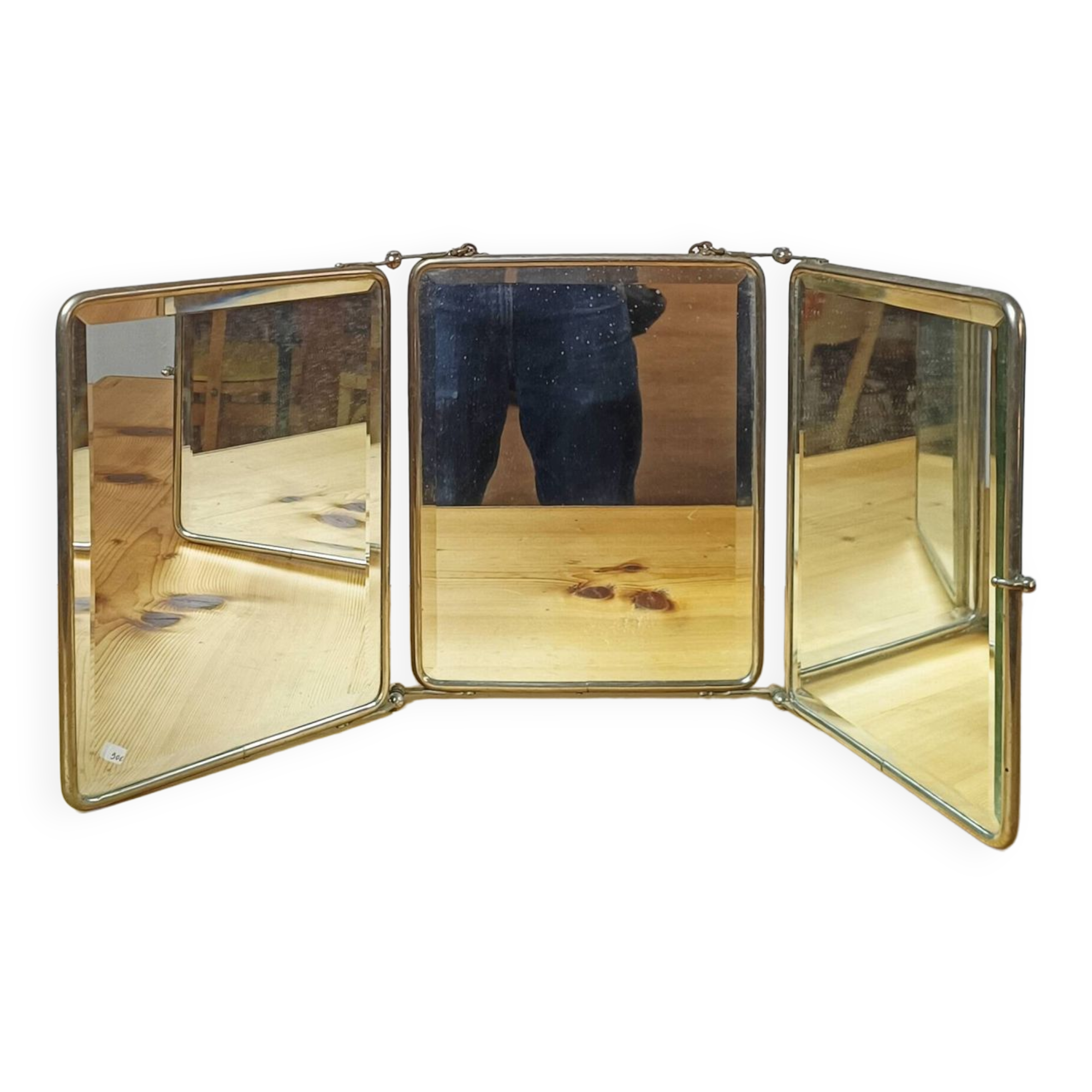 Large triptych mirror