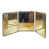 Large triptych mirror