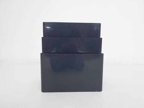 Black Giotto Stoppino for Kartell magazine stand, Italy 1960's