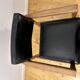 Mid-Century faux leather and wood armchair