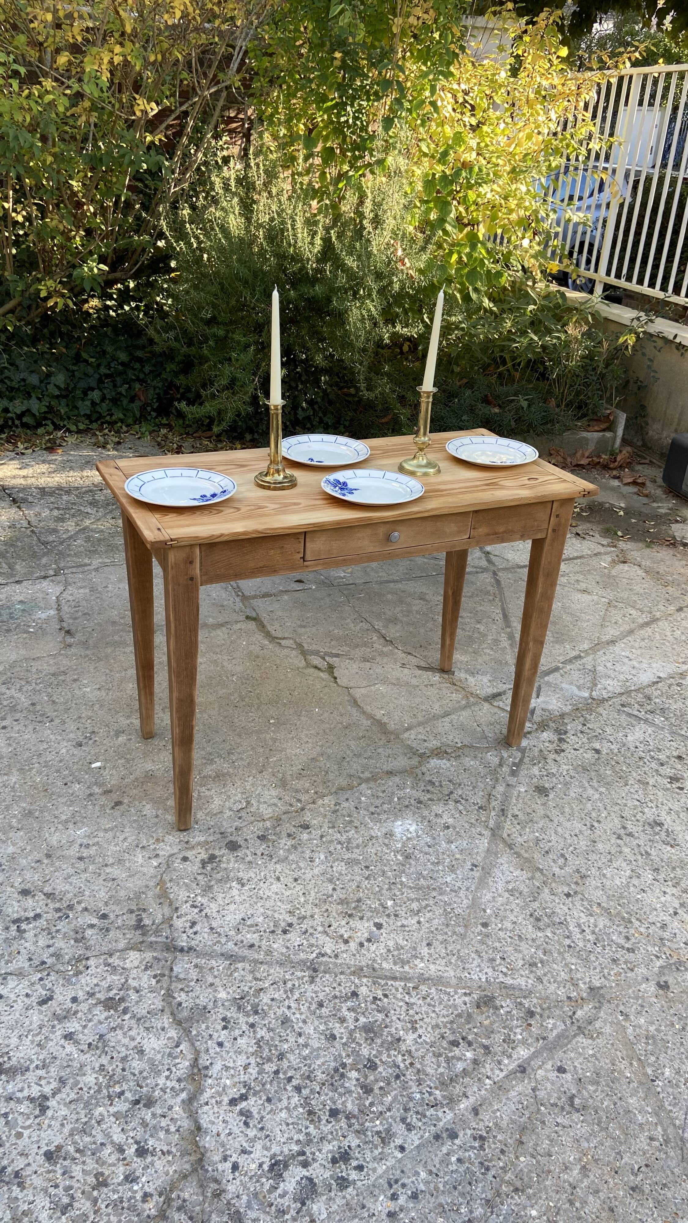 Table de ferme ou bureau vintage