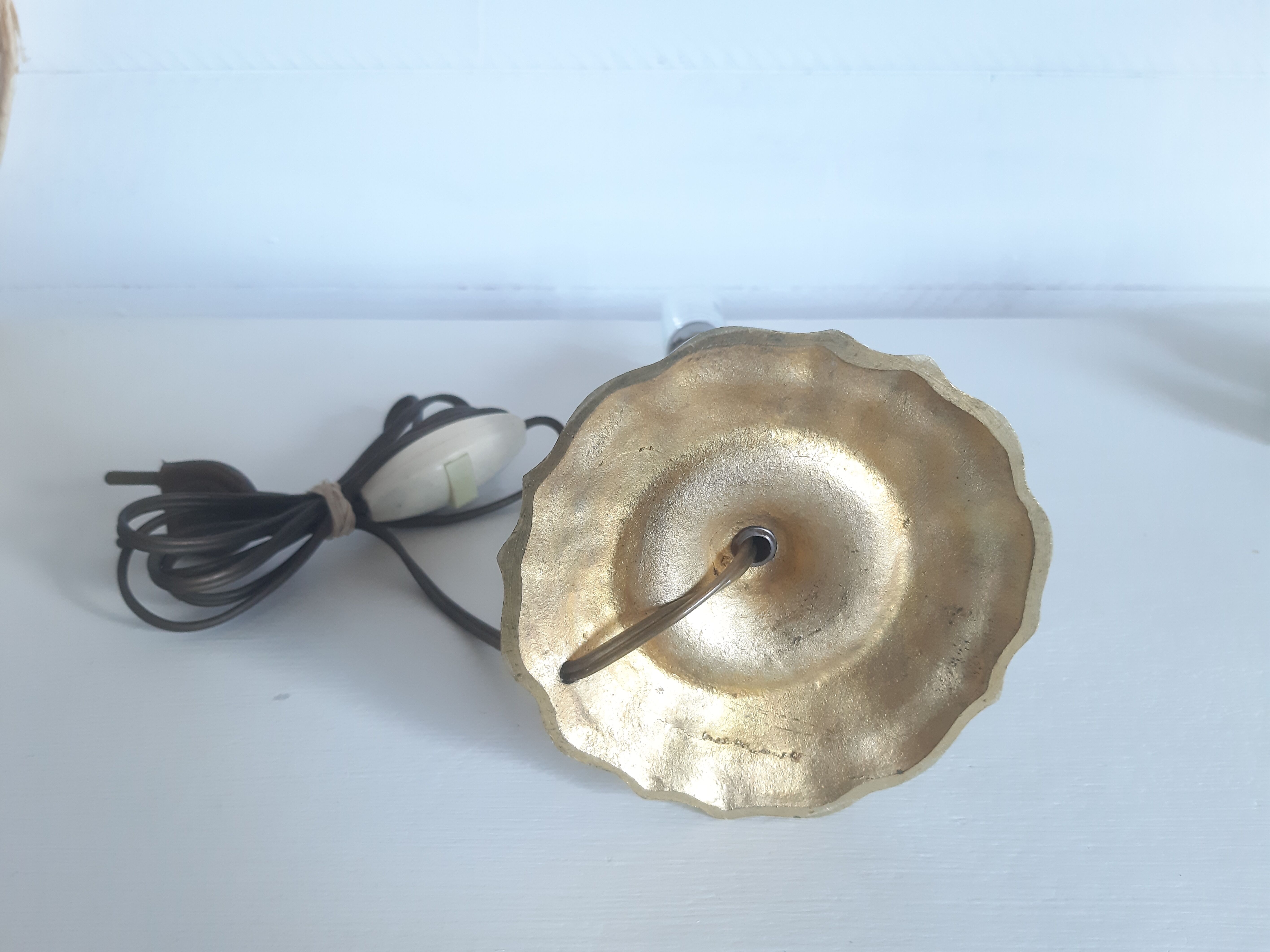 Brass lamp foot