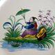 6 Saint Clément Luneville dessert plates with Chinese decoration