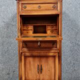 Secretary desk Louis XVI style in cherry tree circa 1950-1960