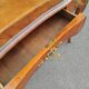 bureau plat ancien en marqueterie style louis xv