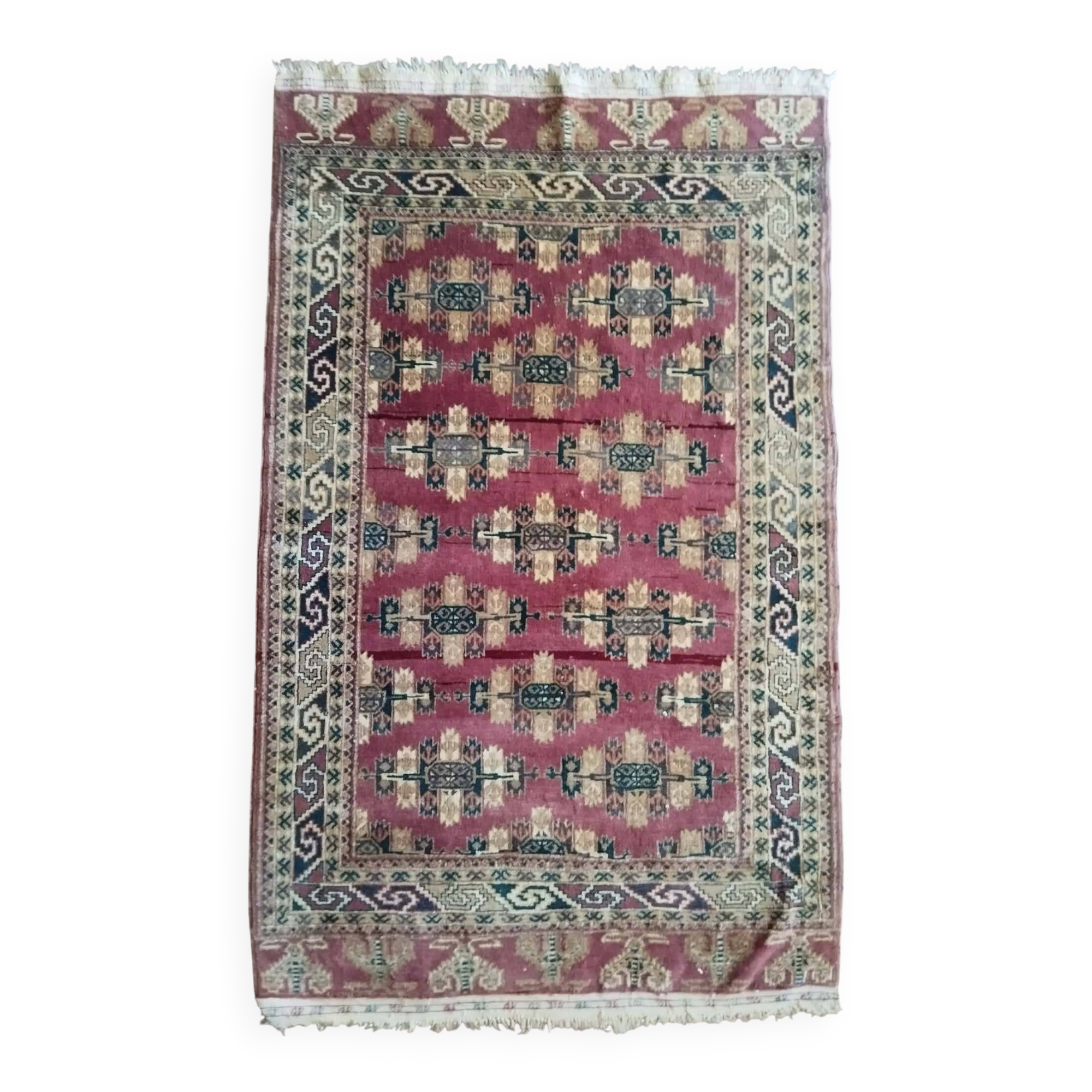 Handmade Turkmen Bukhara carpet 172x110cm