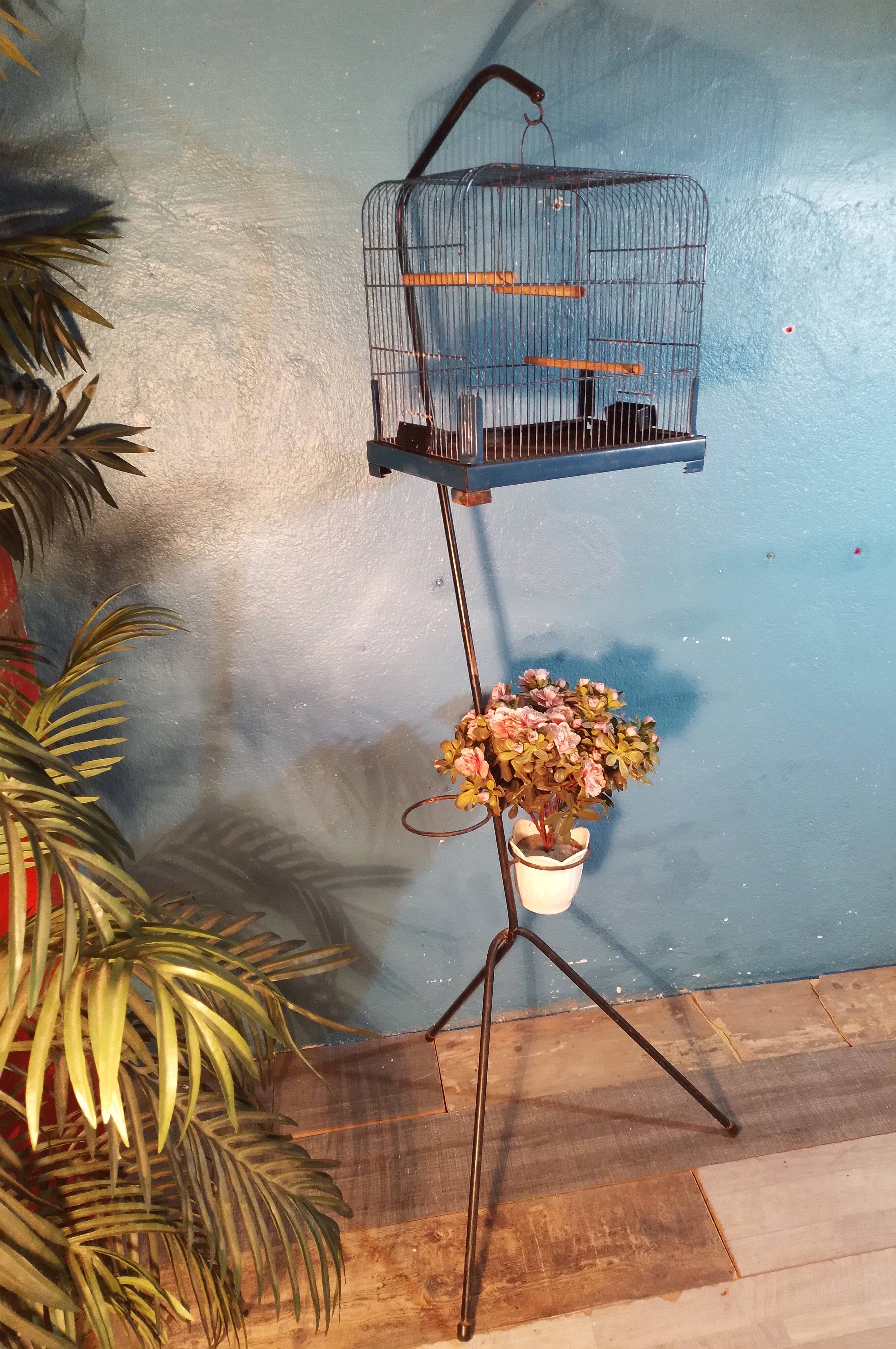 Cage and plant stand 1960s