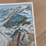 School poster the glacier and the ancient mountain