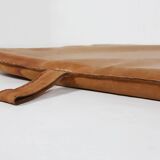Vintage leather gym mat with nice patina, Belgium, 1930s