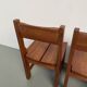 Dining table and 4 chairs, mountain furniture from the 1960s.