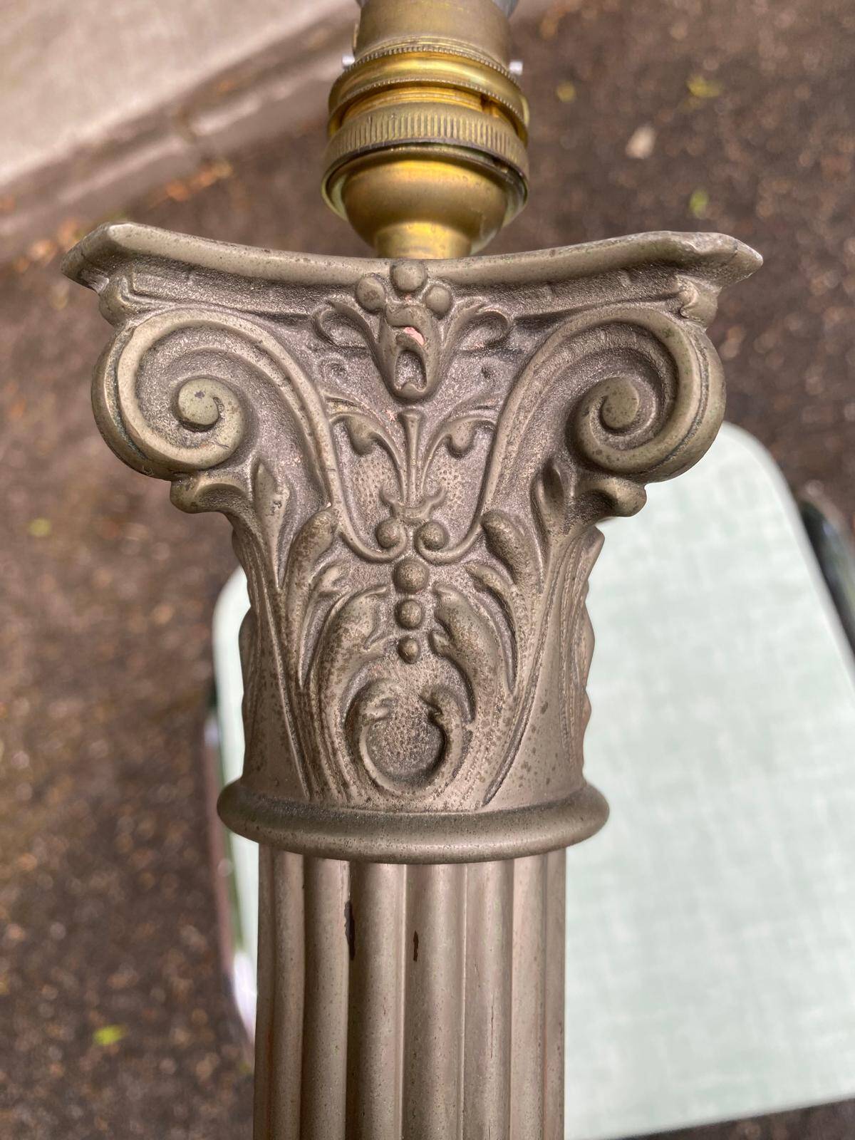 Neoclassical style table lamp base