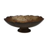 Ancient bronze cup decorated with fruit