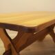 Solid oak dining table by Henning Kjærnulf, Denmark, 1960s
