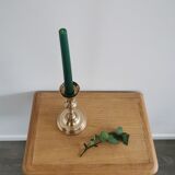Antique brass candle holder