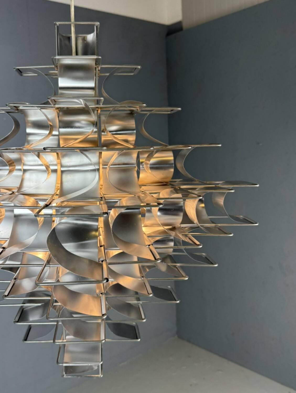 Huge Max Sauze Cassiopé Pendant Lamp 1969, France