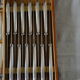 Cutlery set Ercuis model carthage in silver metal 73 pieces - art deco