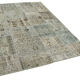 Handwoven Oriental Vintage 168 cm x 242 cm Grey Patchwork Rug