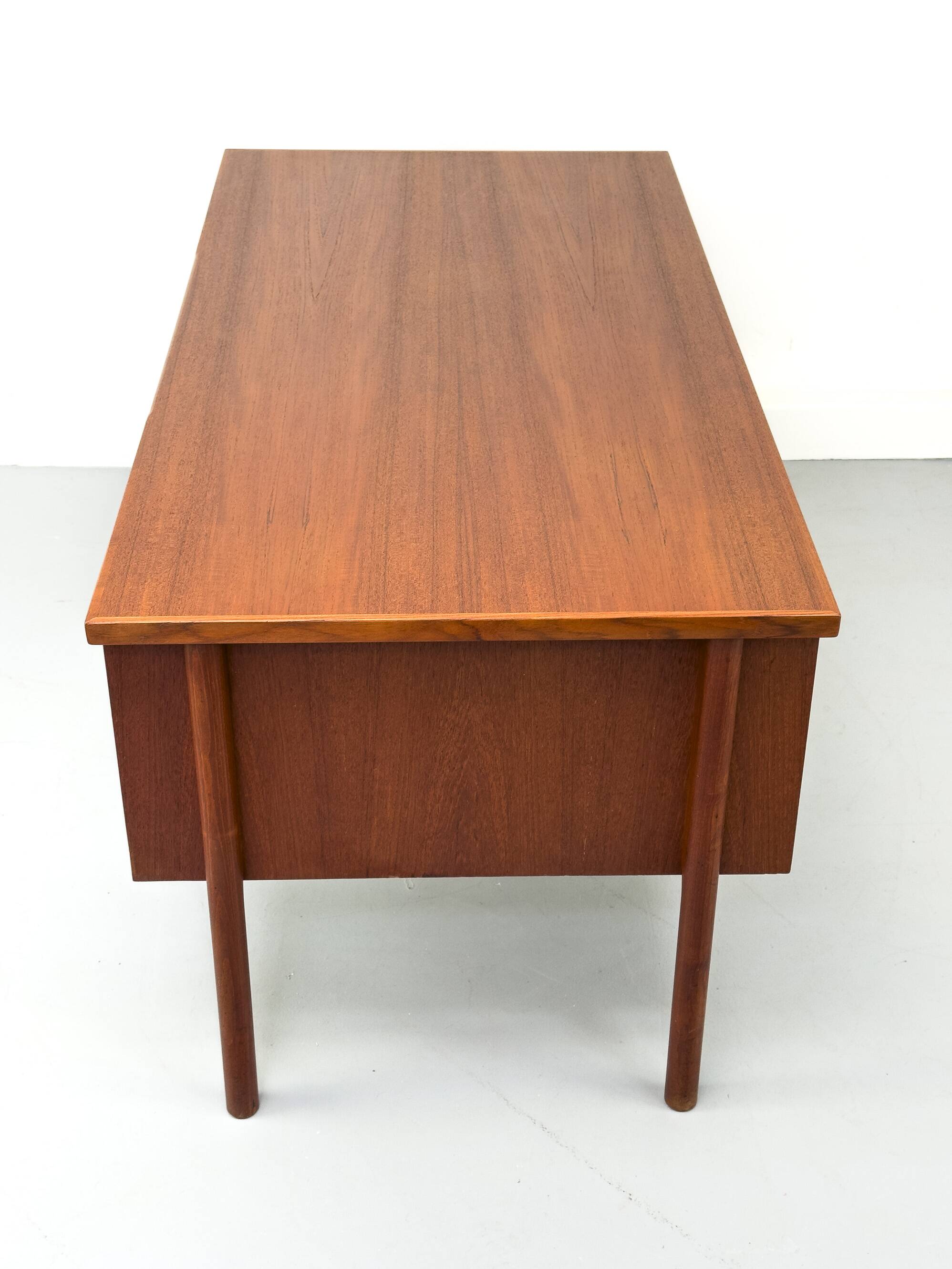 Danish teak desk with drawers, 1960s