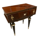 Antique bedside table. Furniture number 252. Wooden table. Wood La.