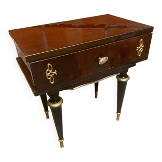 Antique bedside table. Furniture number 252. Wooden table. Wood La.