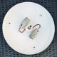 Ceiling lamp, vintage wall lamp, thick glass and chrome, 60s/70s