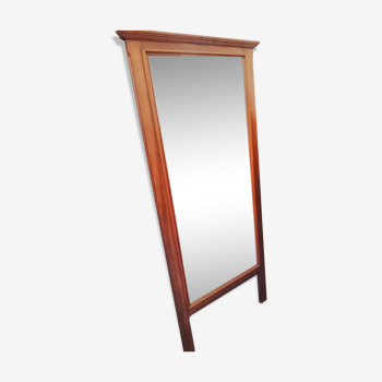 Walnut mirror bevelled 19th century