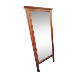 Walnut mirror bevelled 19th century