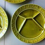 Five plates with scandinavian ceramic hors d'oeuvres