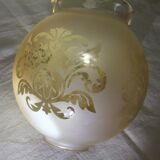 Tulip globe engraved glass for pendant lamp chandelier wall lamp