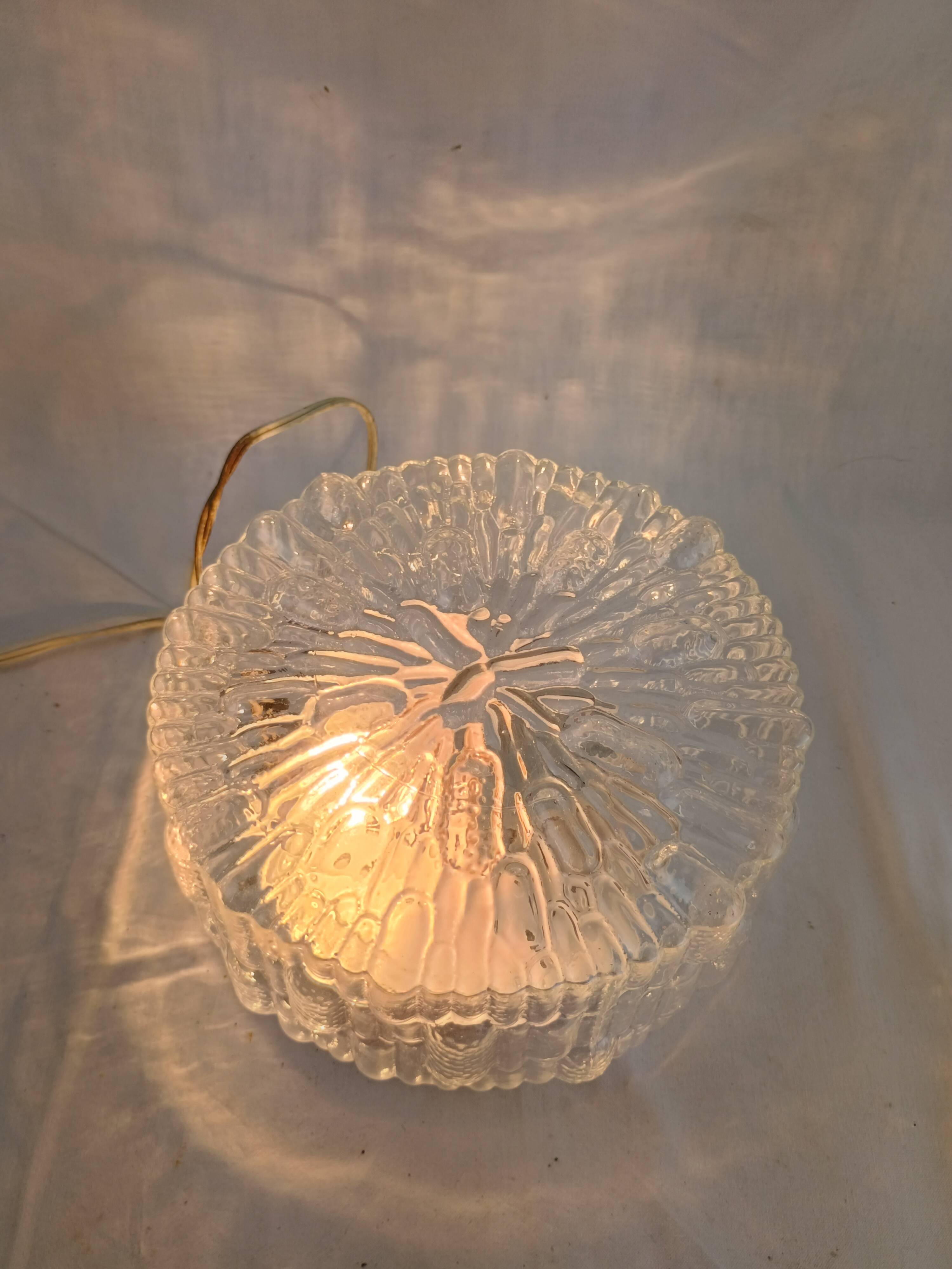 Authentic vintage french ceiling light from the 1960s, pat angem.