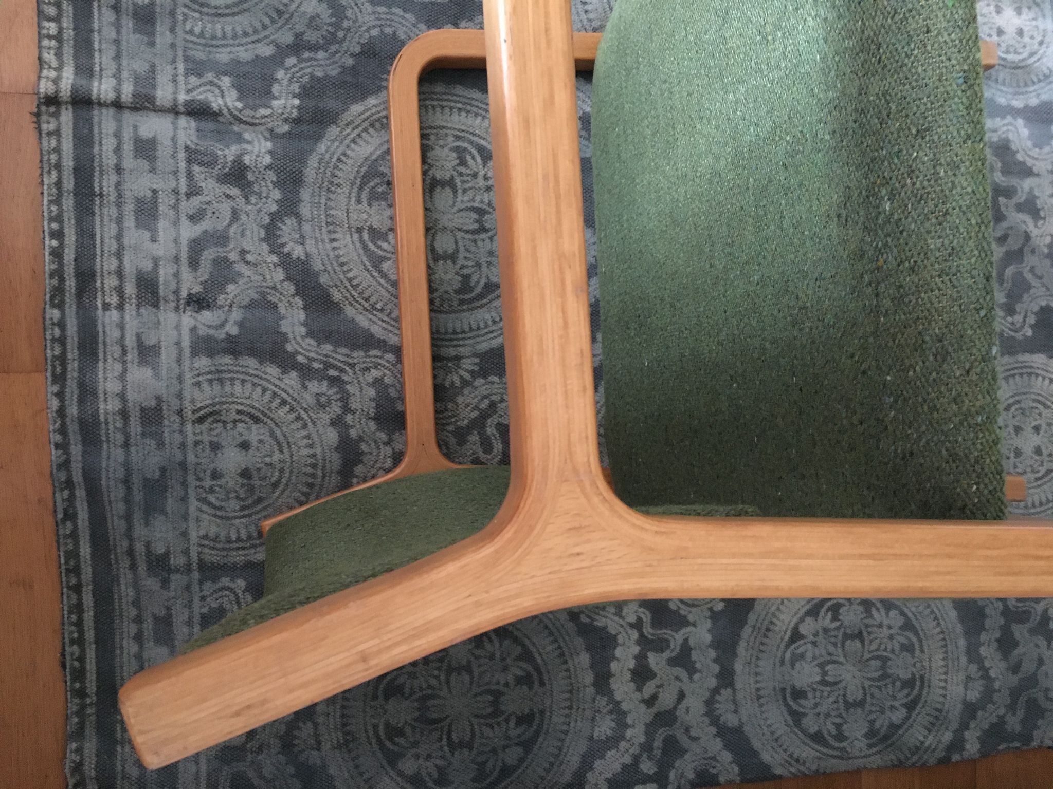 Curved wooden chairs by Wilhelm Ritz for Wilkhahn 1960/1970 - Set of 2