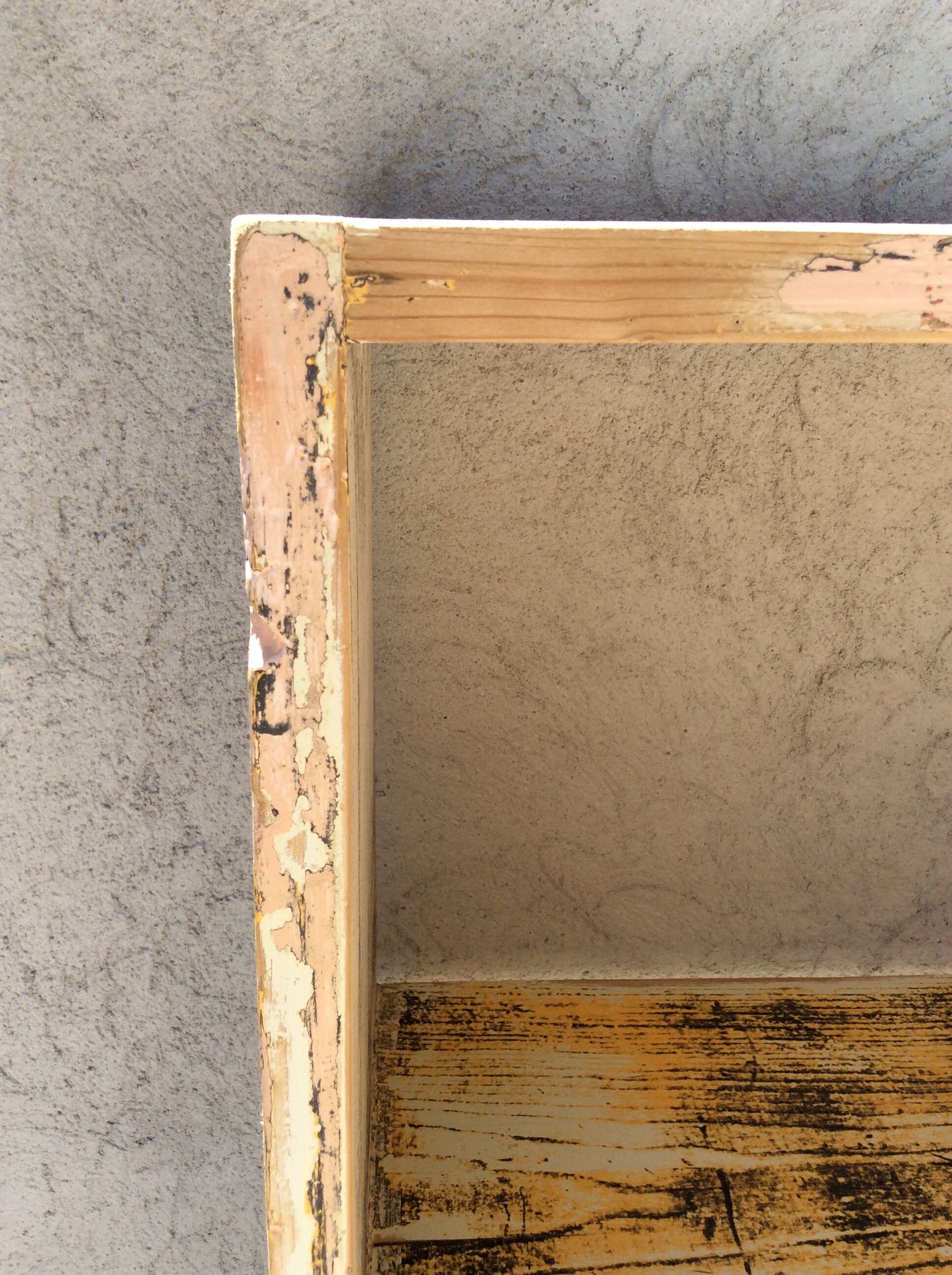 Patinated workshop storage cabinet