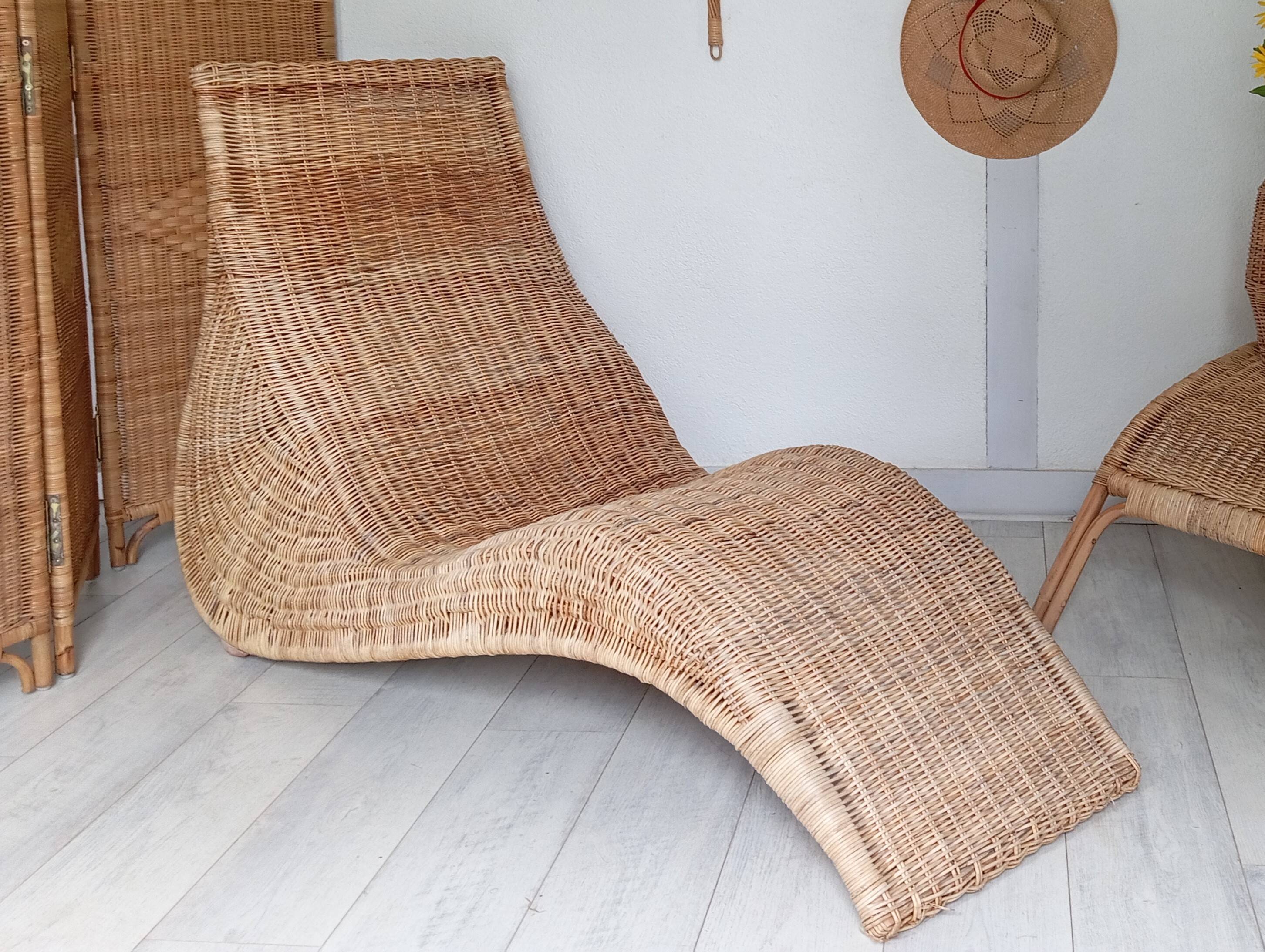 Carl Ojerstam rattan lounge chair