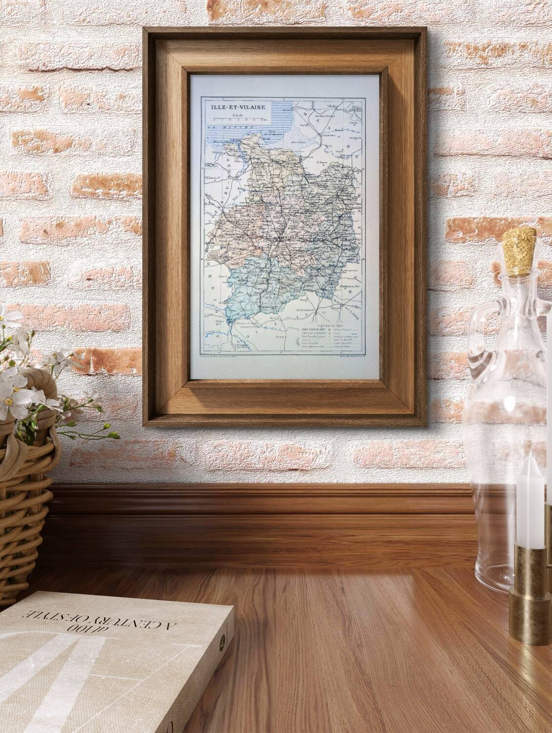 Printed in 1889, Ille-et-Vilaine, Brittany.