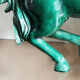 Green earthenware horse