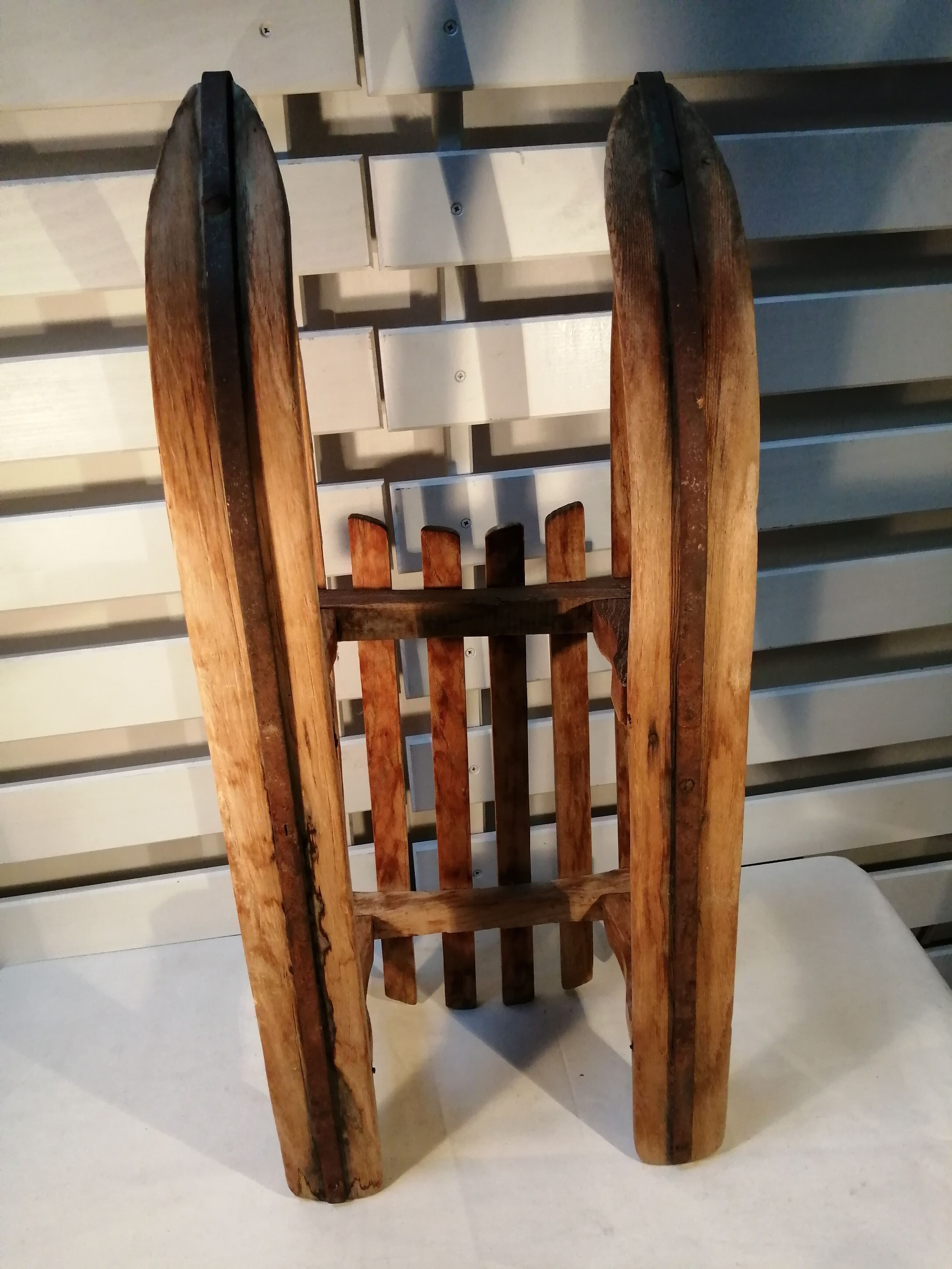 Old wooden sledge - vintage