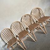 Lot chaises bois style Ercol Windsor