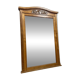 Large Art Deco period mirror in carved oak circa 1930