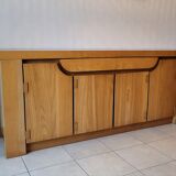 Luigi Gorgoni solid elm sideboard for Roche Bobois