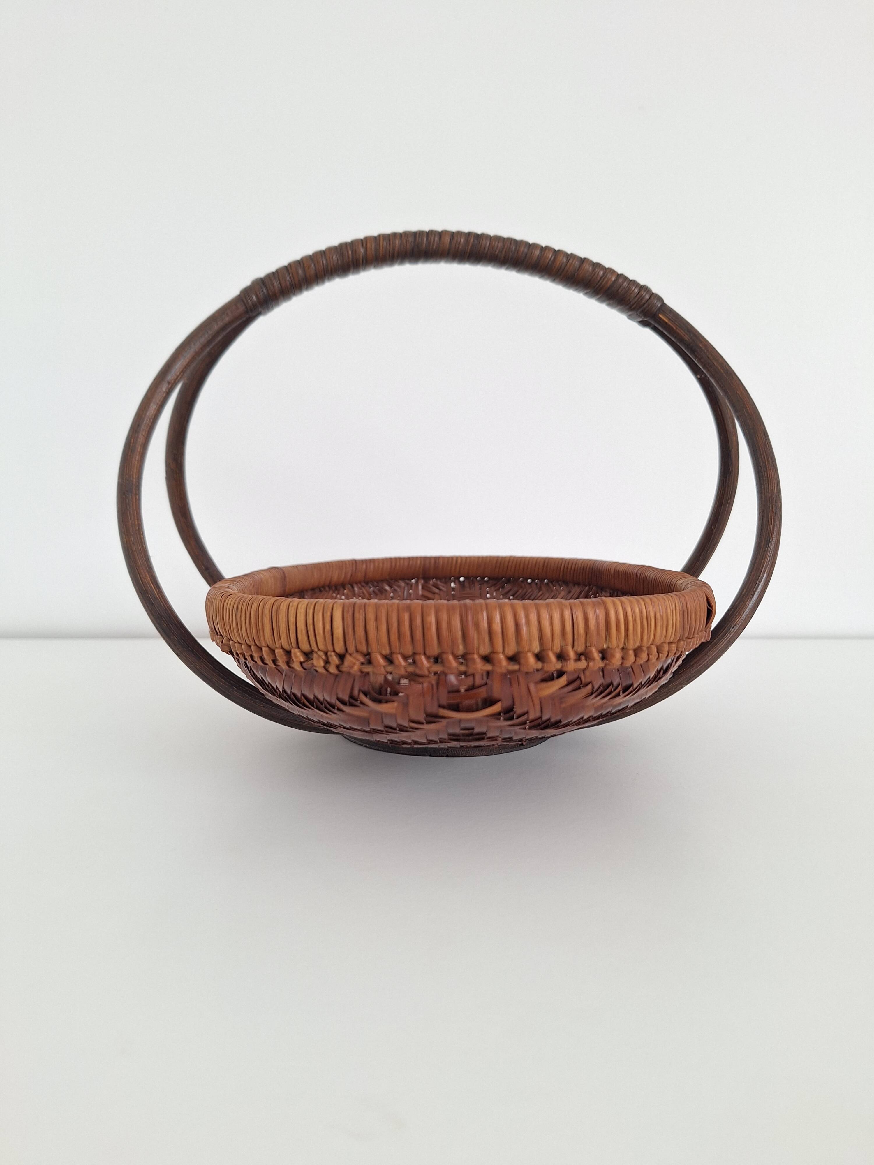 Vintage bamboo basket