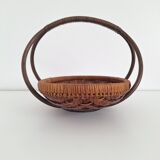 Vintage bamboo basket
